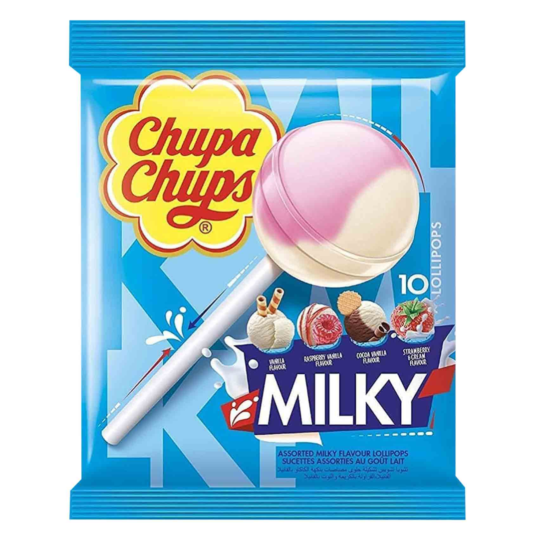 CHUPA CHUPS LOLLIPOP MILKY 110G